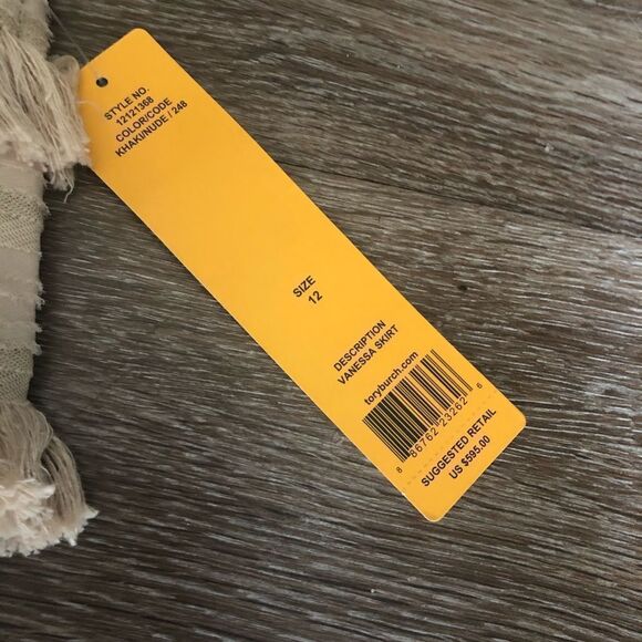 NWT Tory Burch Nude Fringe Skirt - Picture 4 of 4